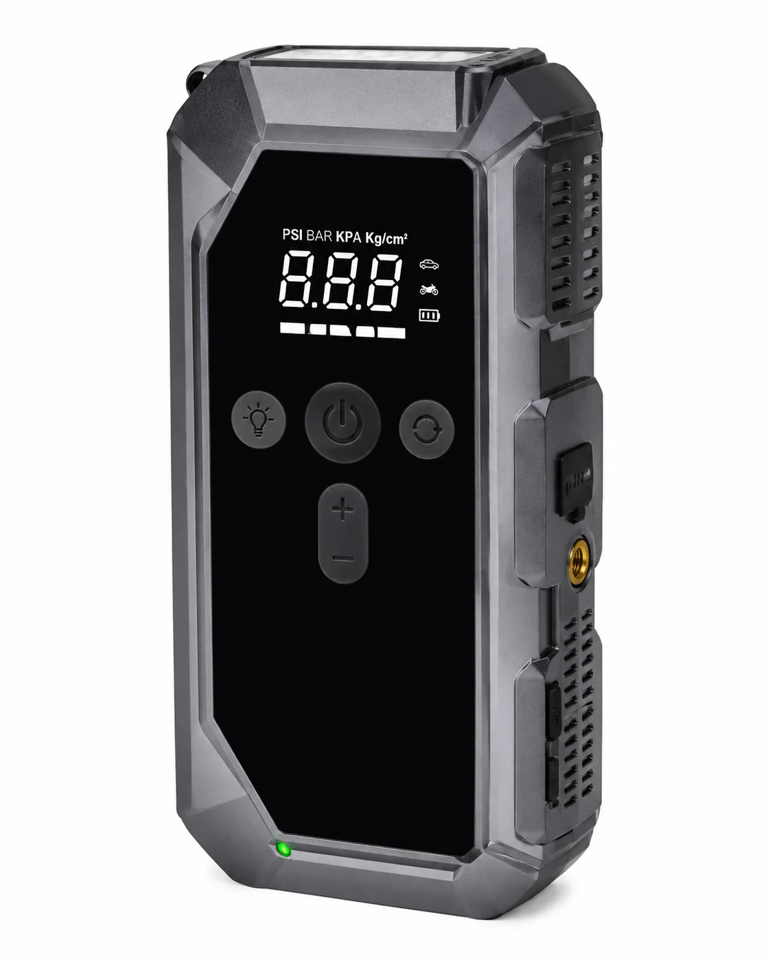 Пускозарядний пристрій K3 12000 мА·год • Автомобільний Jump Starter 12V з компресором 150 PSI, піковим струмом 600A, Power Bank і LED-ліхтарем
