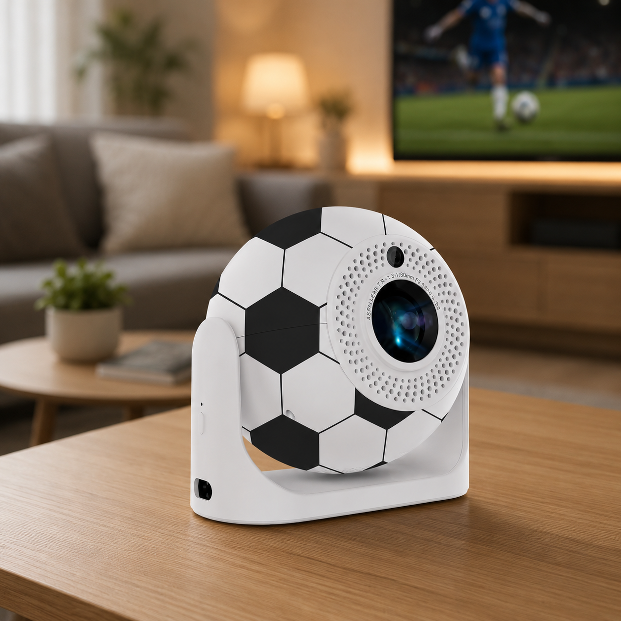 Розумний проектор Salange P361 4K JY360 / Смарт-проектор Wi-Fi, Bluetooth, Coolita OS у формі футбольного м'яча