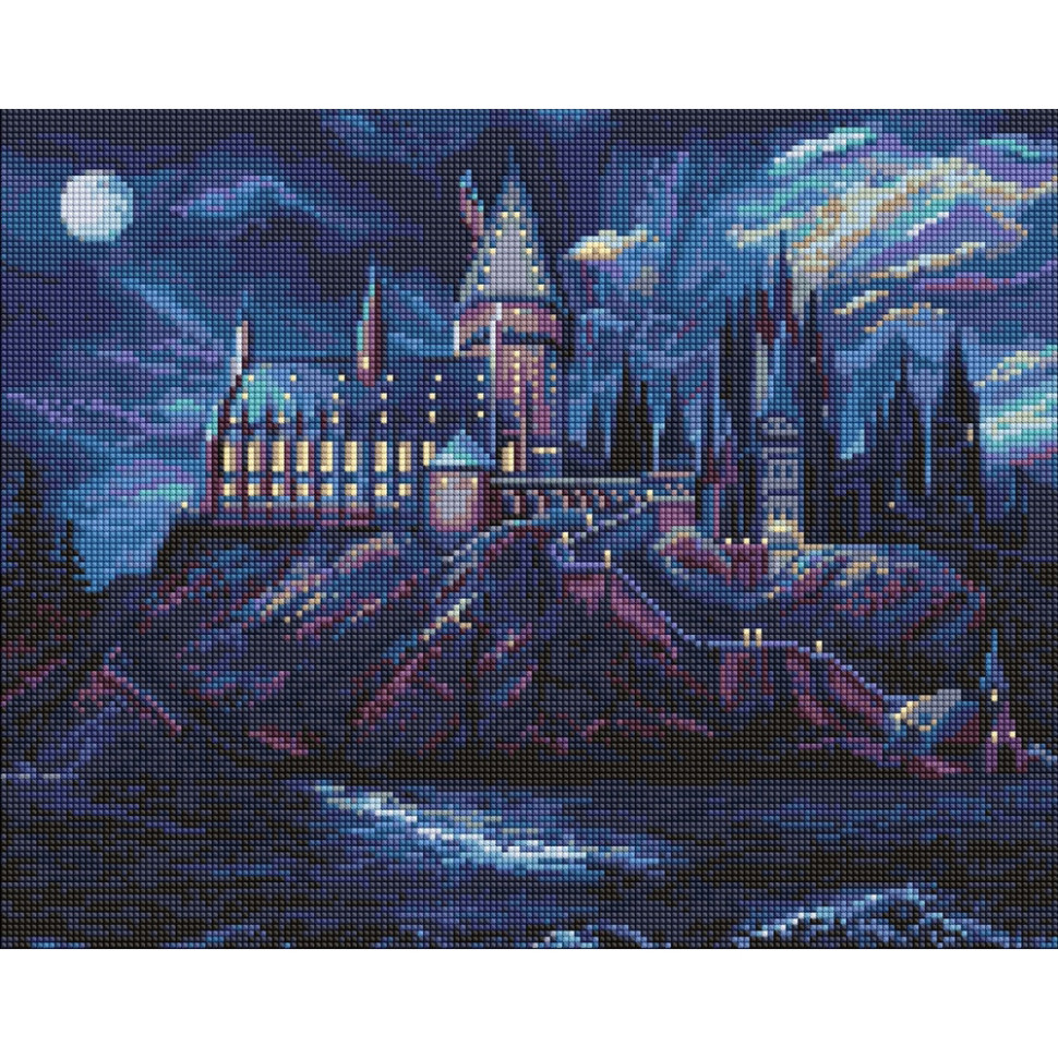 Алмазна мозаїка "Harry Potter: Таємничий Гоґвортс" ©Warner Bros AMO20402, 40х50 см
