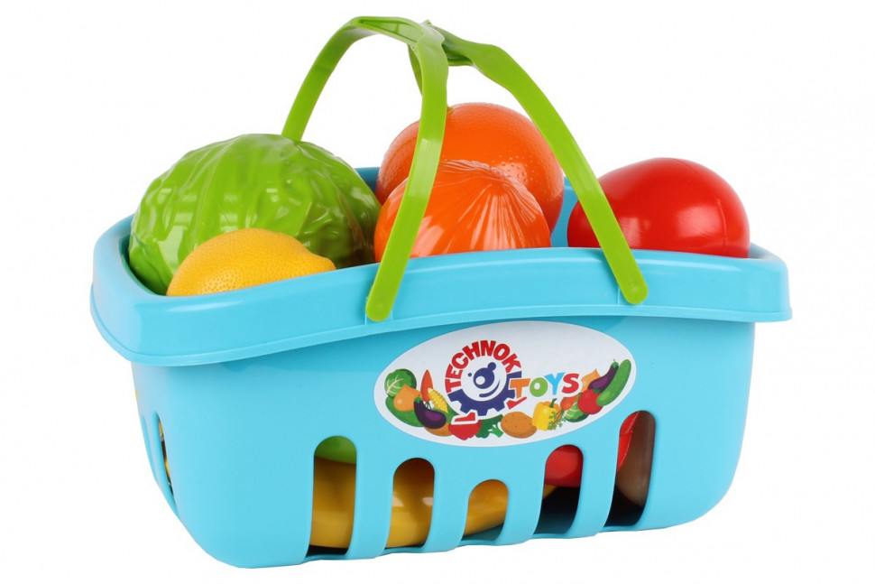 Ігровий набір продуктів 5354TXK в кошику  Блакитний