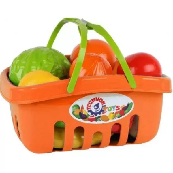 Ігровий набір продуктів 5354TXK в кошику  Помаранчевий