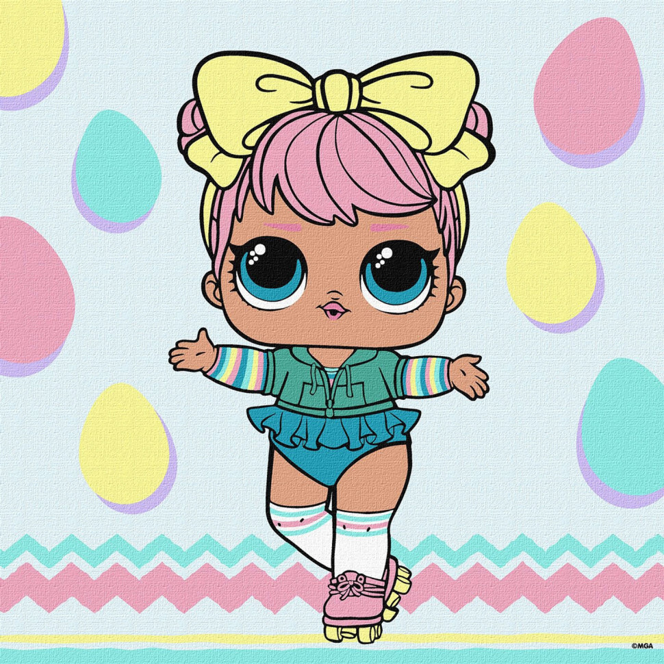 Картина за номерами "L.O.L. Surprise! Spring Bling DAWN" KHO1226, 30х30 см