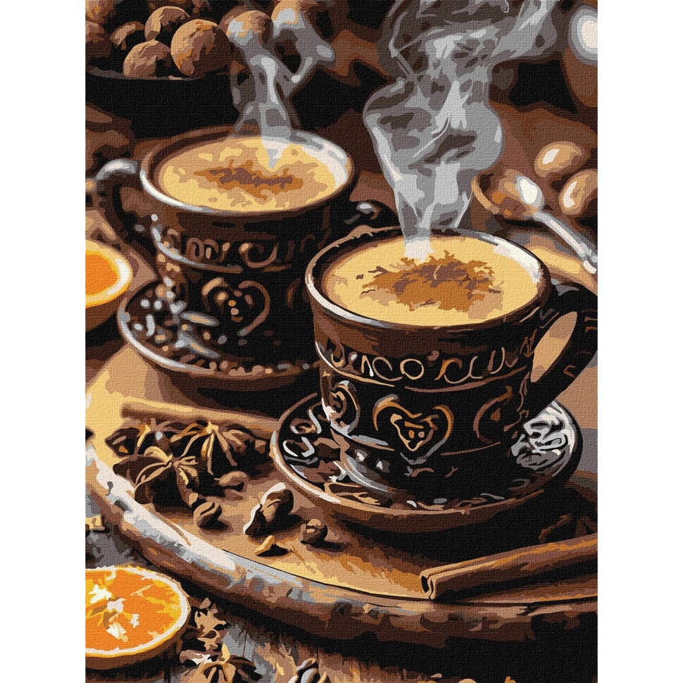 Картина за номерами "Кава з корицею для двох" ©art_selena_ua KHO5770, 30х40 см