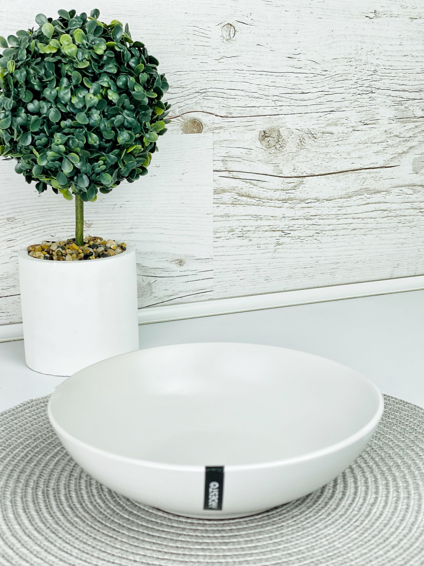 Тарілка супова 20 см Ardesto Lucca White AR2920WM