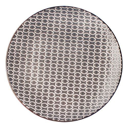 Тарілка десертна кругла 19,5 см LOSK Papercut Grey L0470-3B-012-S