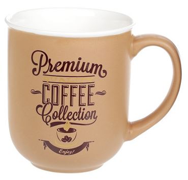 Кружка порцеляновий 380 мл Premium Coffee 3 виду BonaDi 930-004