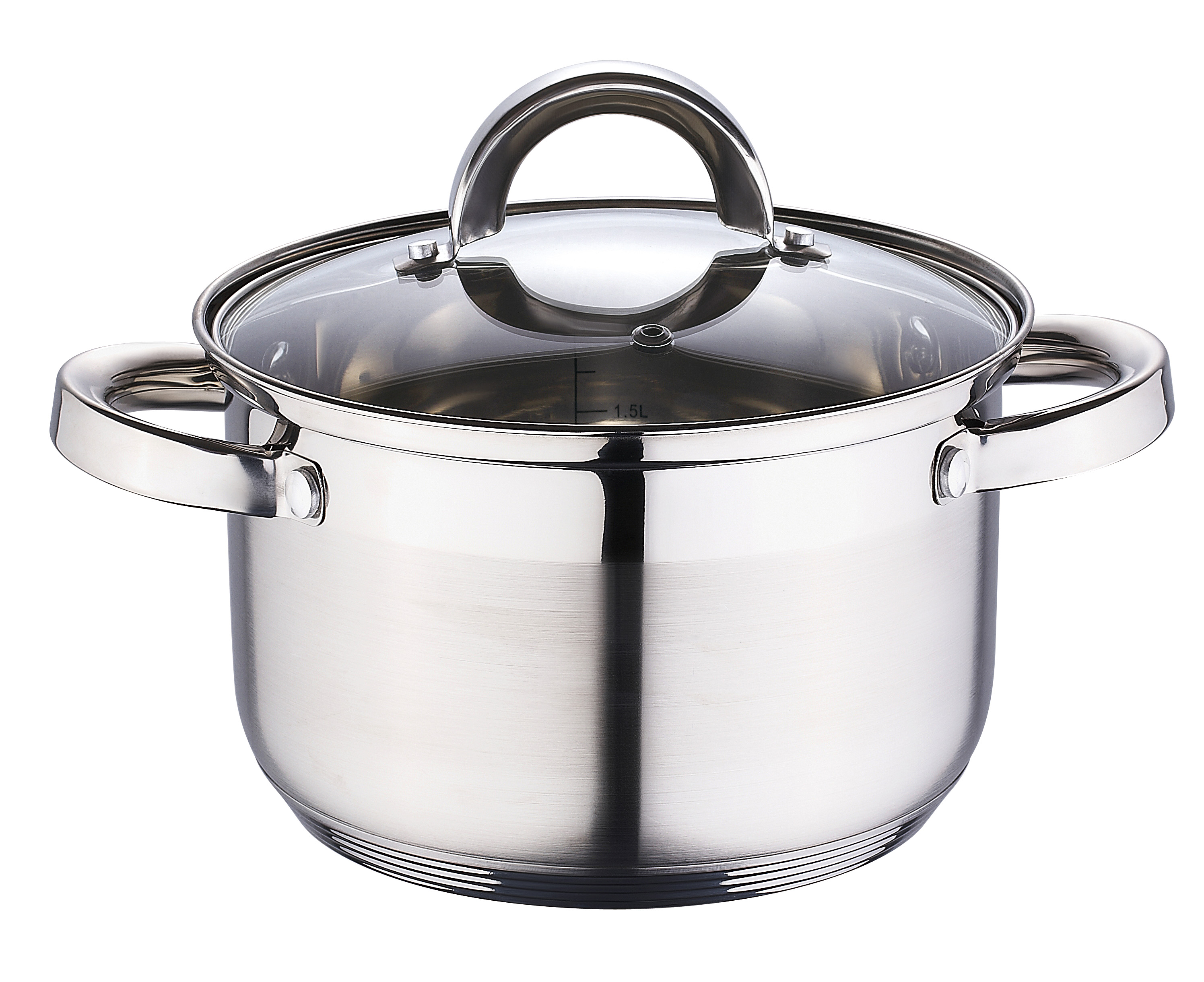 Каструля з кришкою 20X12,5 см 3,6 л Renberg RB-2203
