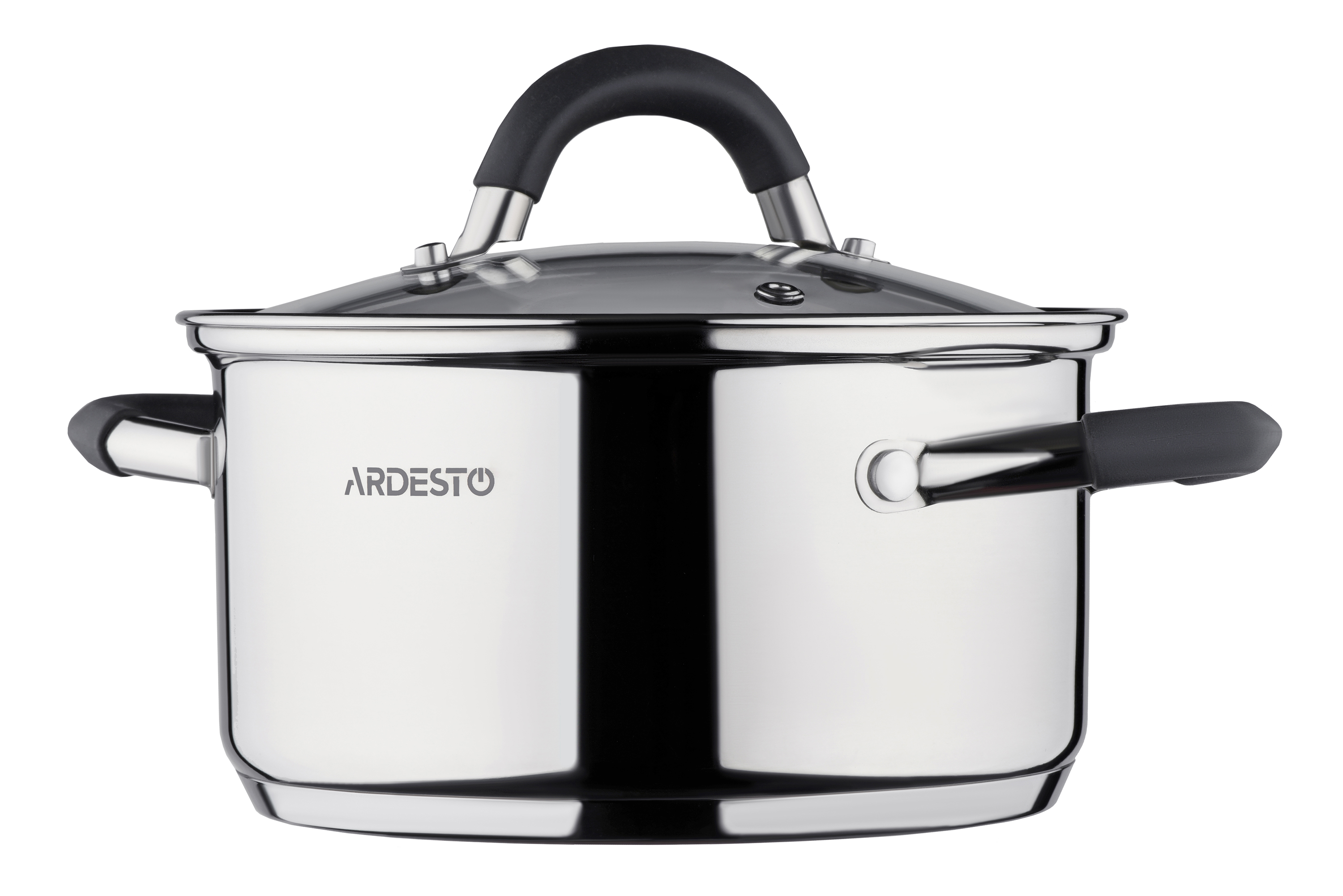 Каструля з нержавіючої стали з кришкою 2,3 L Ardesto Gemini AR1925CS