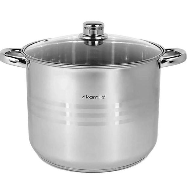 Каструля із нержавіючої сталі 4.5л 20*16 см Kamille KM-5401