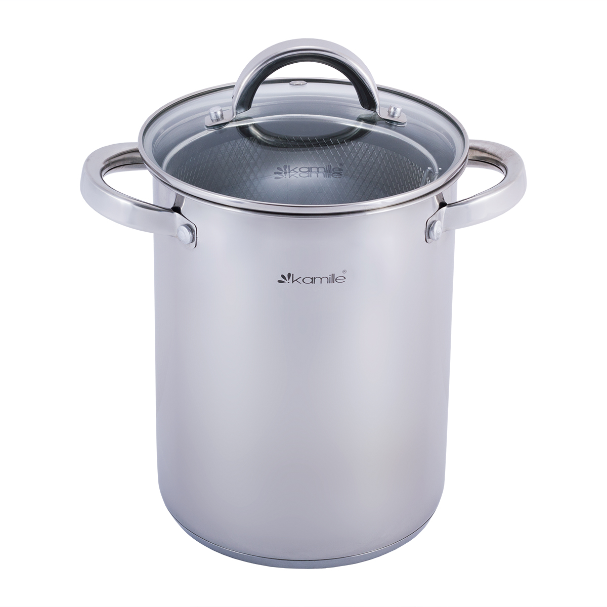 Каструля для спаржі 4 л 16*21 см з нержавіючої стали Kamille KM-5850