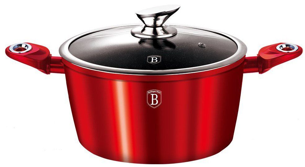 Каструля з кришкою Berlinger Haus Burgundy Metallic Line 6000 мл BH-1258N