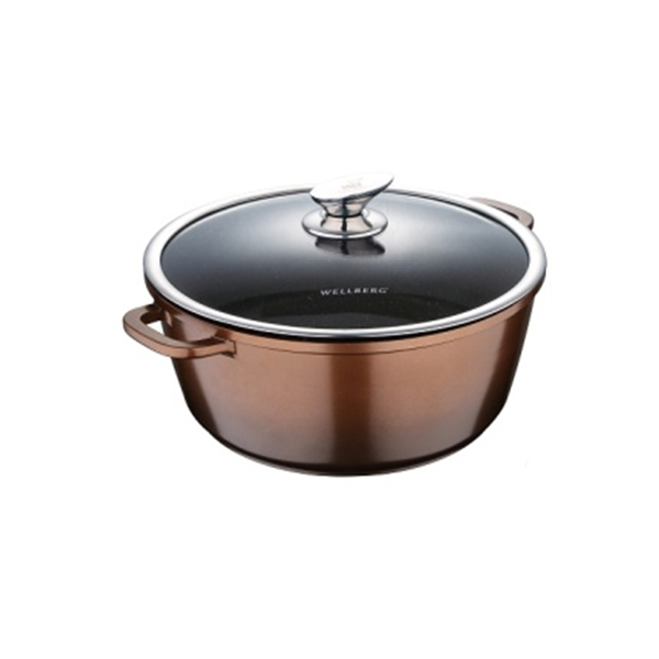 Каструля зі скляної кришкою 6.4 л Wellberg WB-3324