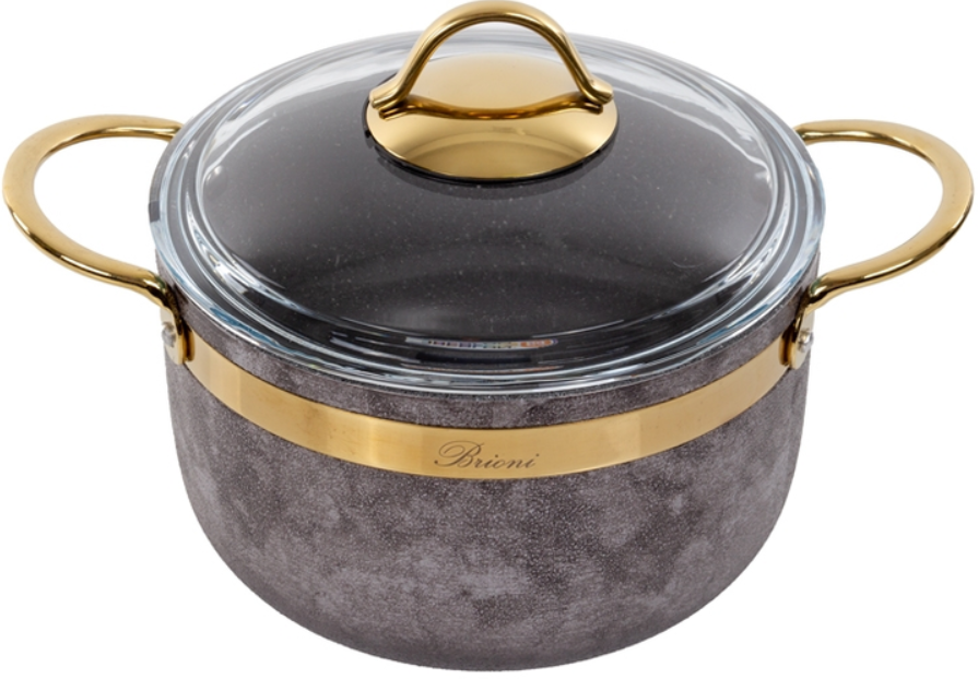 Каструля із кришкою Royal Stone Sandstone Gold 3 л 764-039
