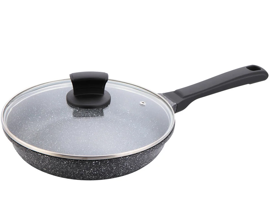 Пательня 24 см з кришкою Maestro Granite MR-1225-24