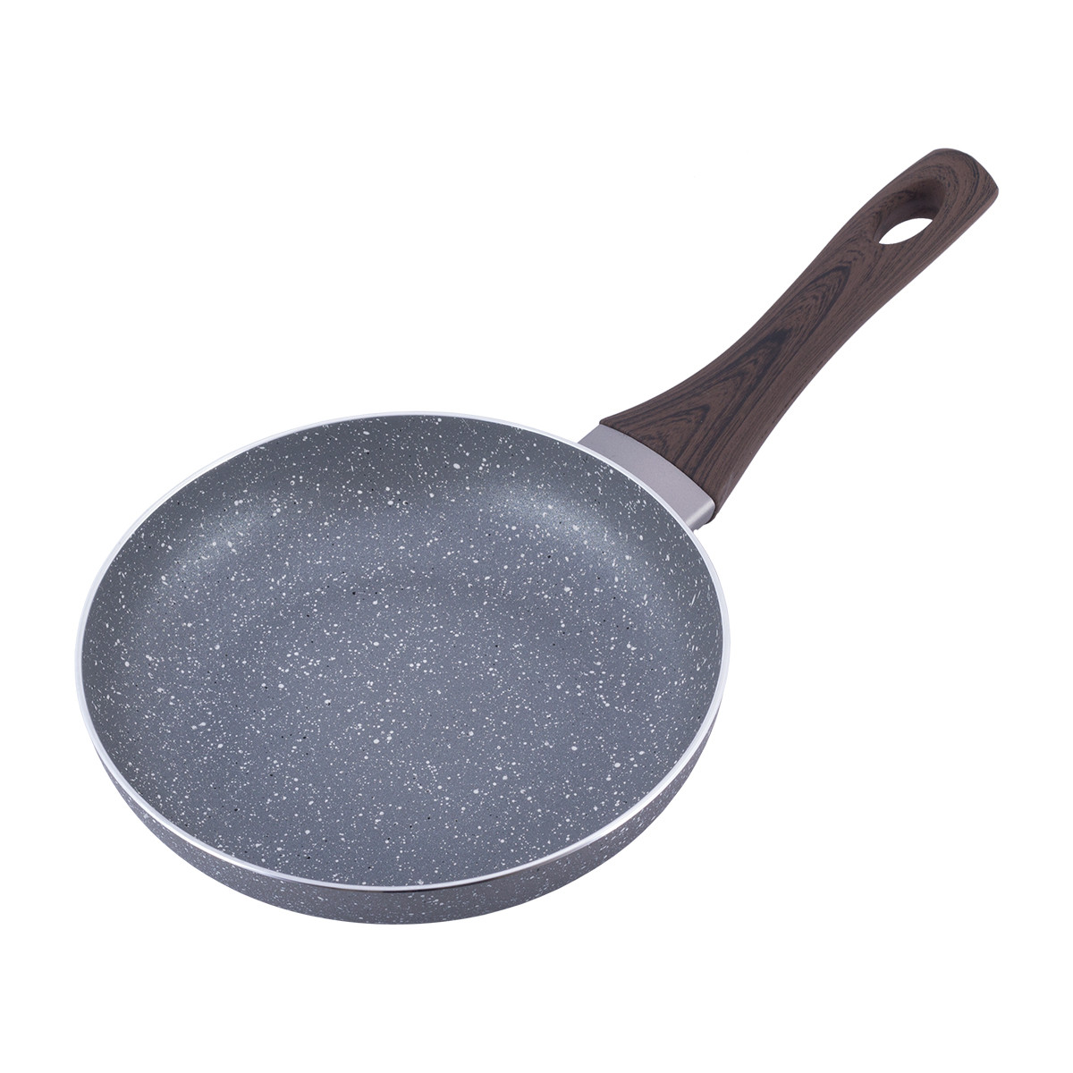 Пательня 20 см з антипригарним покриттям Grey marble Kamille KM-4112