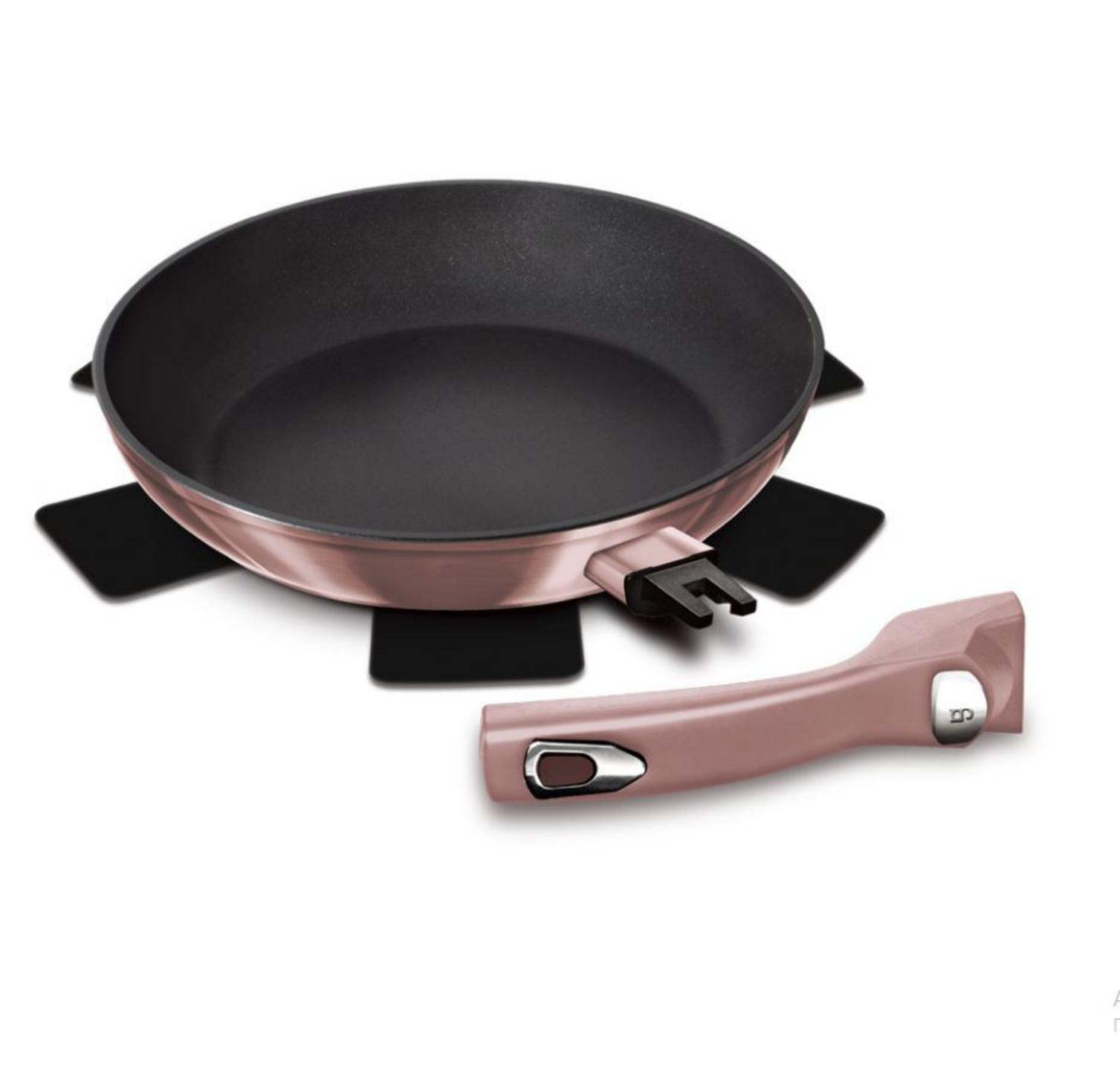 Пательня з пластикової кришкою Ø24 см Berlinger Haus I-Rose Edition BH-6084