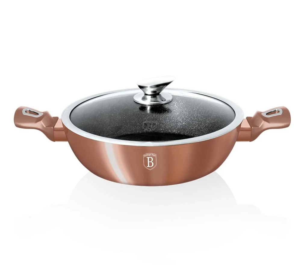 Сотейник з кришкою Berlinger Haus Rosegold Metallic Line 28 см BH-1519N