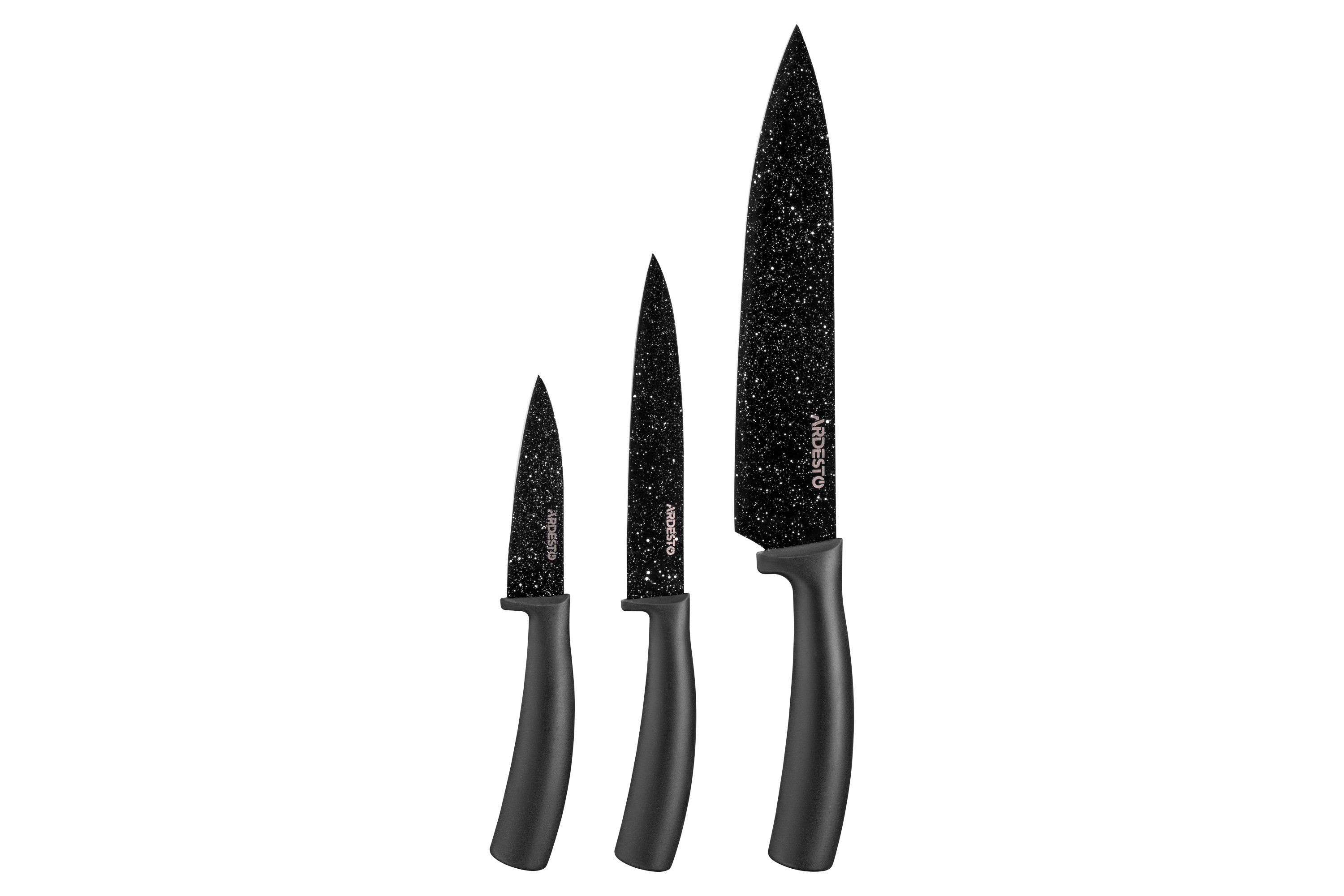 Набір ножів Ardesto Black Mars 3 пр. AR2103BB