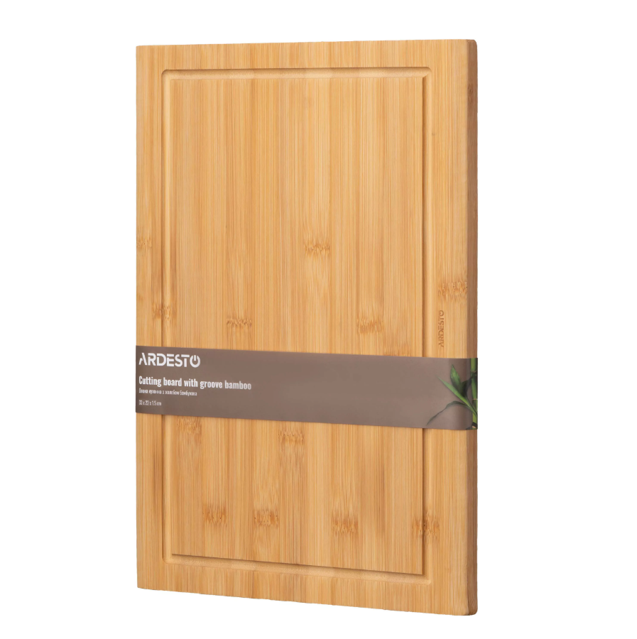 Дошка кухонна з жолобом Ardesto Midori 33х22х1.5 см AR1433BA