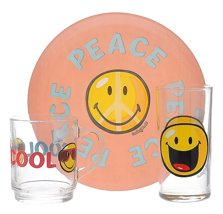 Столовий сервіз Smiley world first 3 перед. Luminarc H5319
