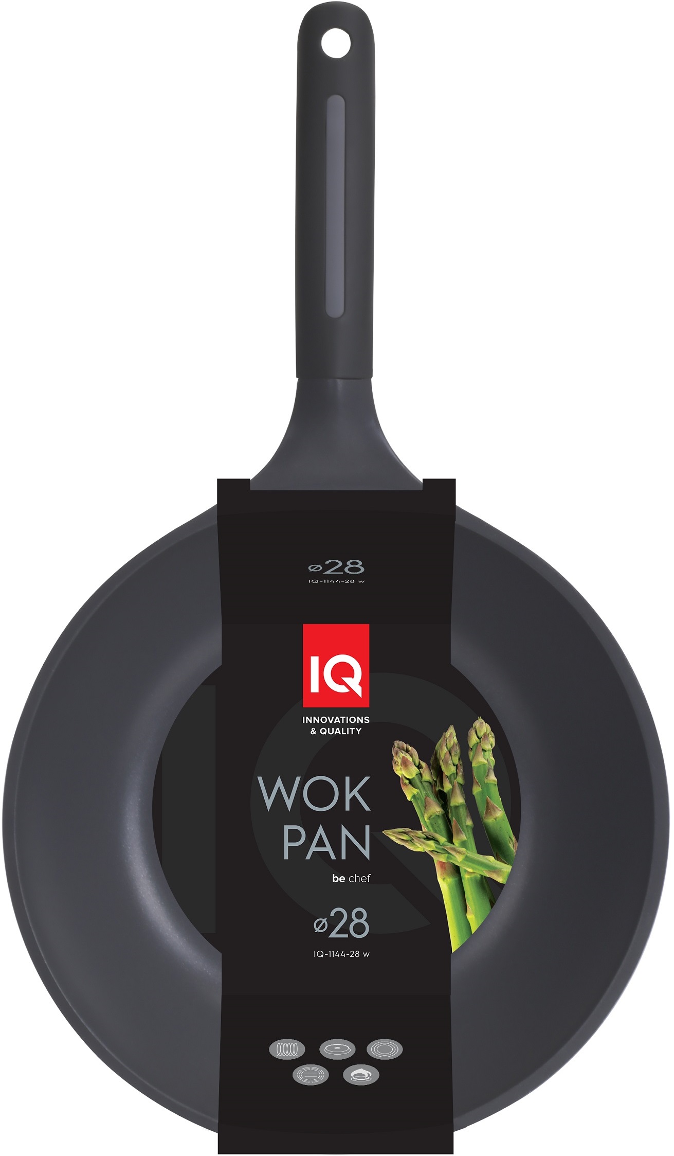 Сковорода IQ Be Chef ВОК 28 см IQ-1144-28 w