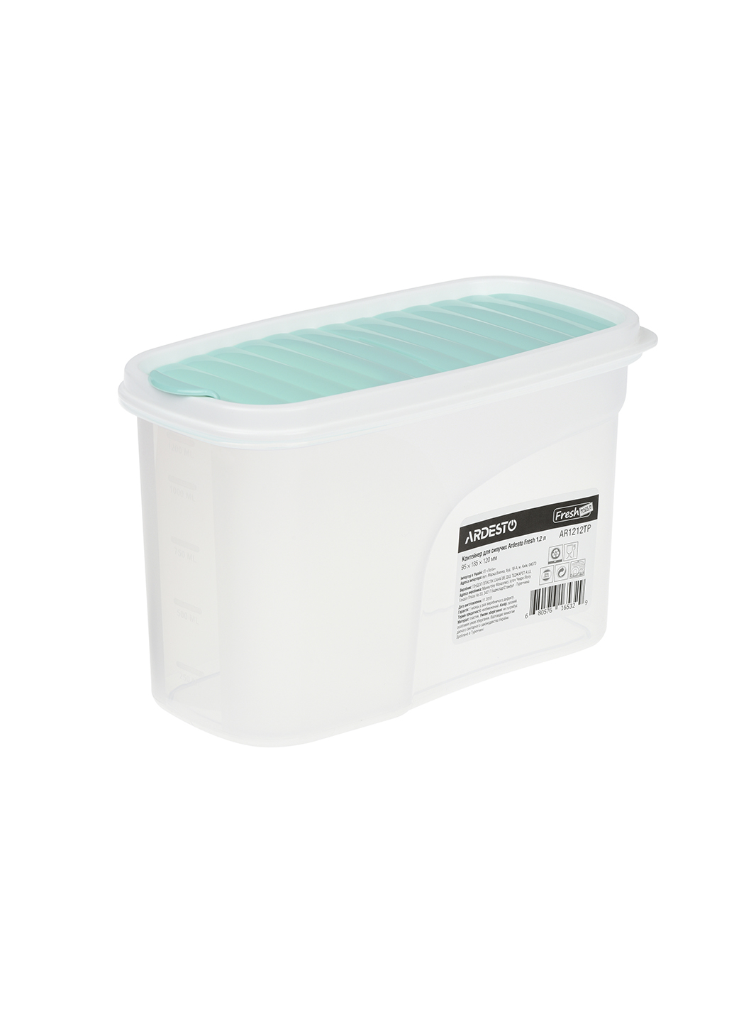 Контейнер для сипучих продуктів 1,2 л Ardesto Fresh AR1212TP