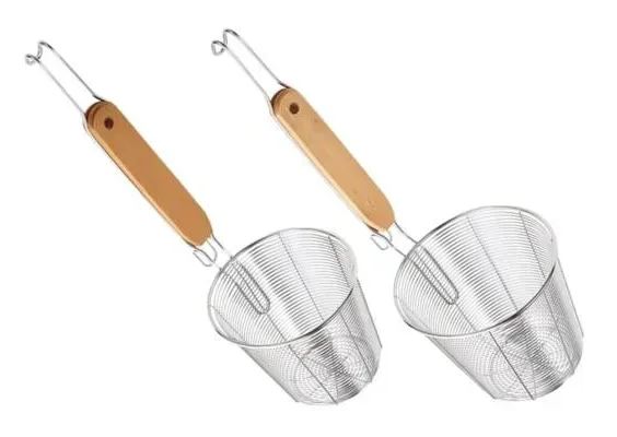 Сітка для фритюру з нержавіючої сталі 12x21x31 см. Edenberg EB-18257