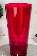 Ваза 31,5 см GlassStyle X025/1 Transparent ruby