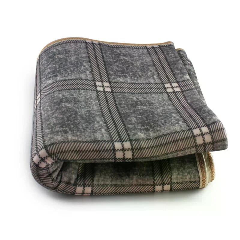 Електропростирадло Electric Blanket 150×120 см з підігрівом, сіре картате • Електричне простирадло Electric Blanket 150×120 см з 2 режимами для ліжка та дачі