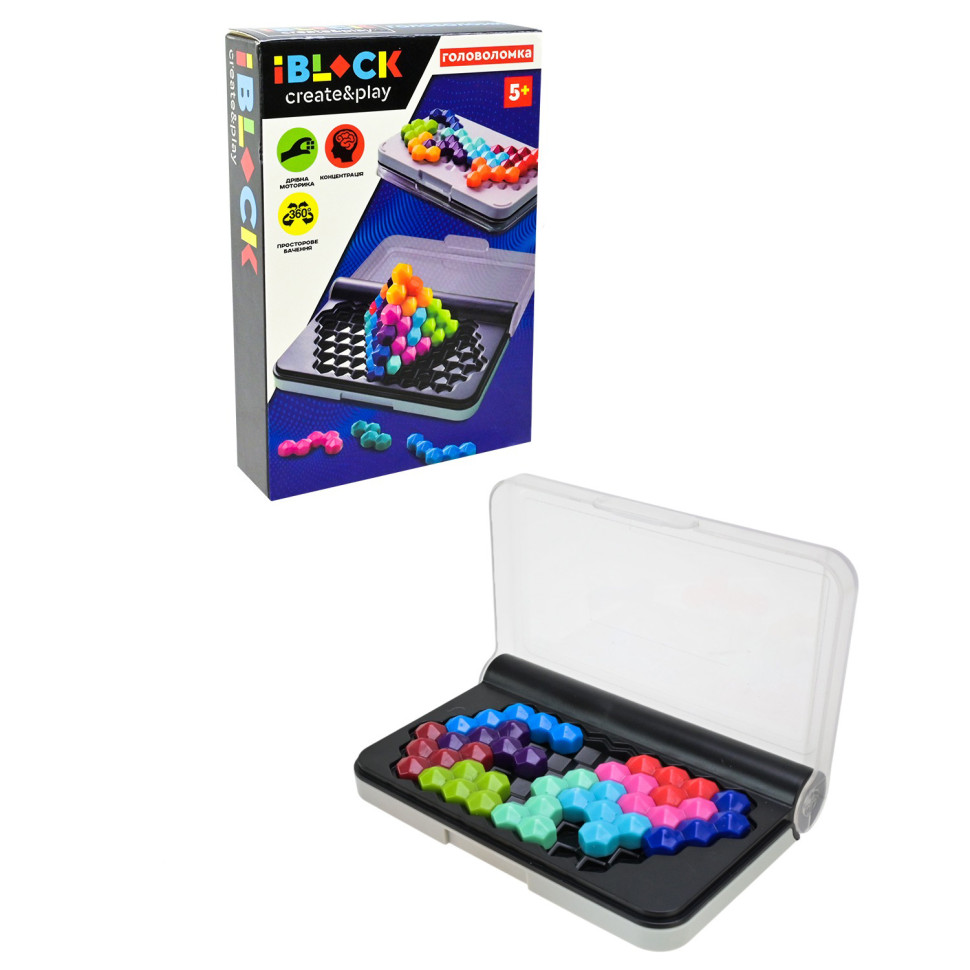Головоломка серії "Create and Play" PL-724-114 розвиток логіки 120 варіацій складання