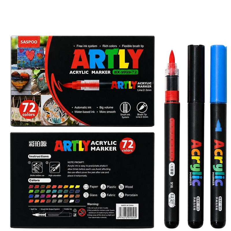 Дитячий набір акрилових маркерів "ARTLY" BX-9999-72, 72 штуки (126144)