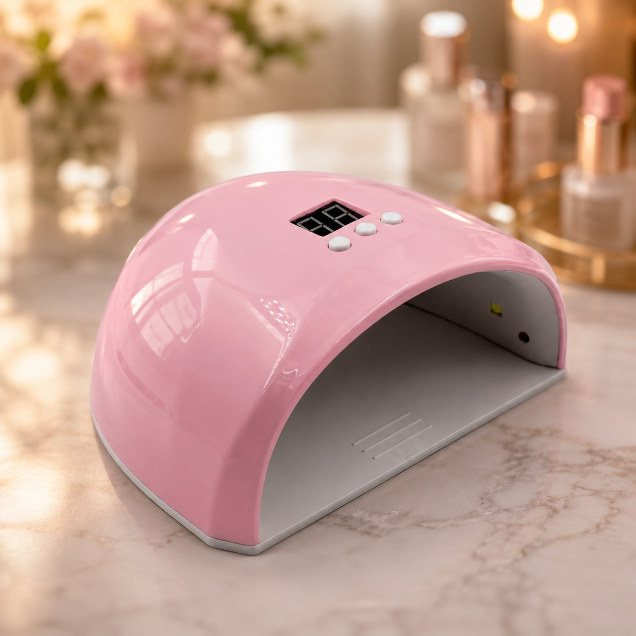 Лампа для манікюру FD-258 Beauty Nail 36W із дисплеєм  сенсором руху та знімним дном