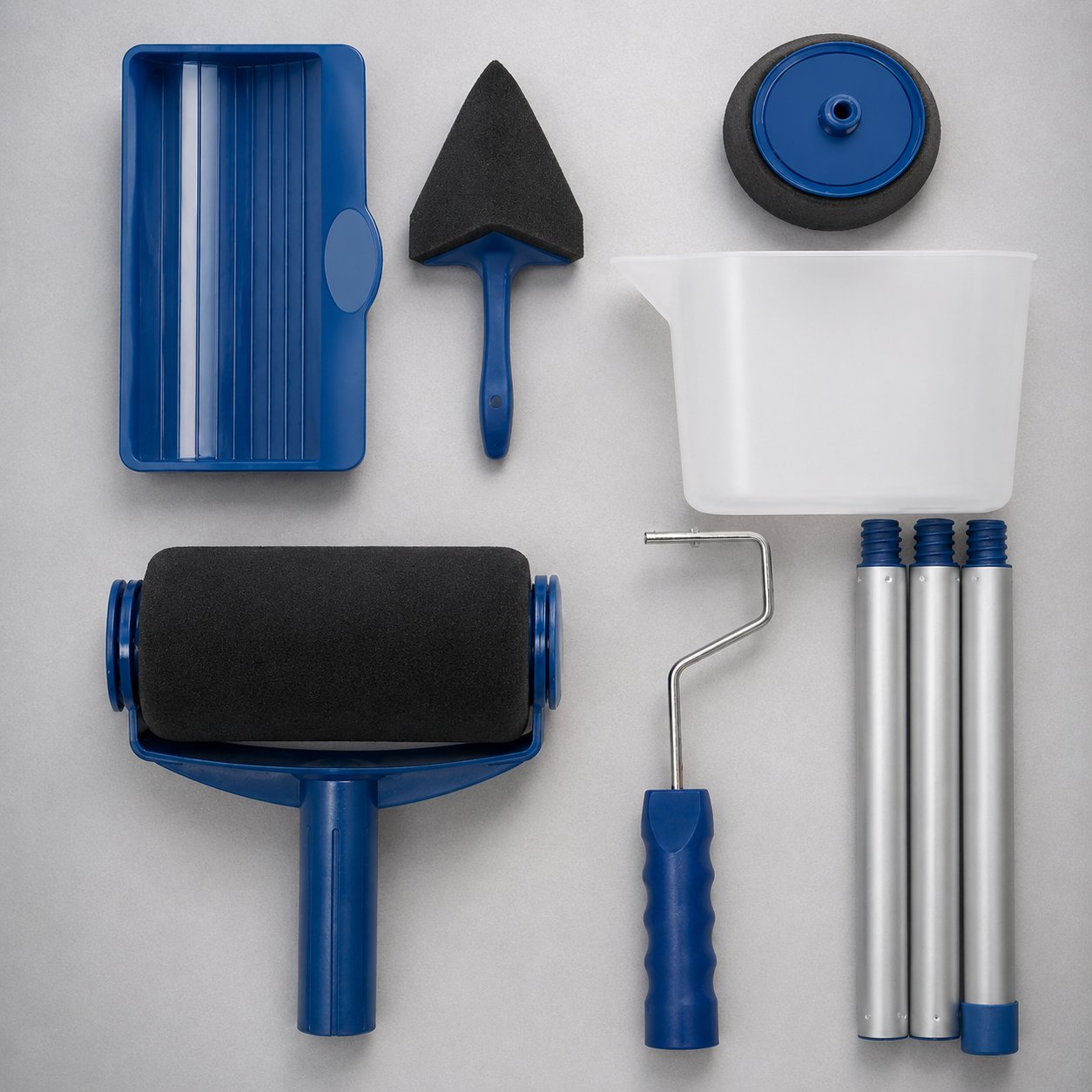 Комплект малярних валиків Paint Roller з резервуаром для фарби 7 предметів