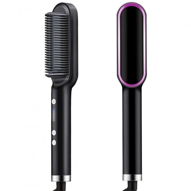 Розчіска – випрямляч Hair Straightener 909B для випрямлення волосся • Праска щітка з турмаліновим покриттям