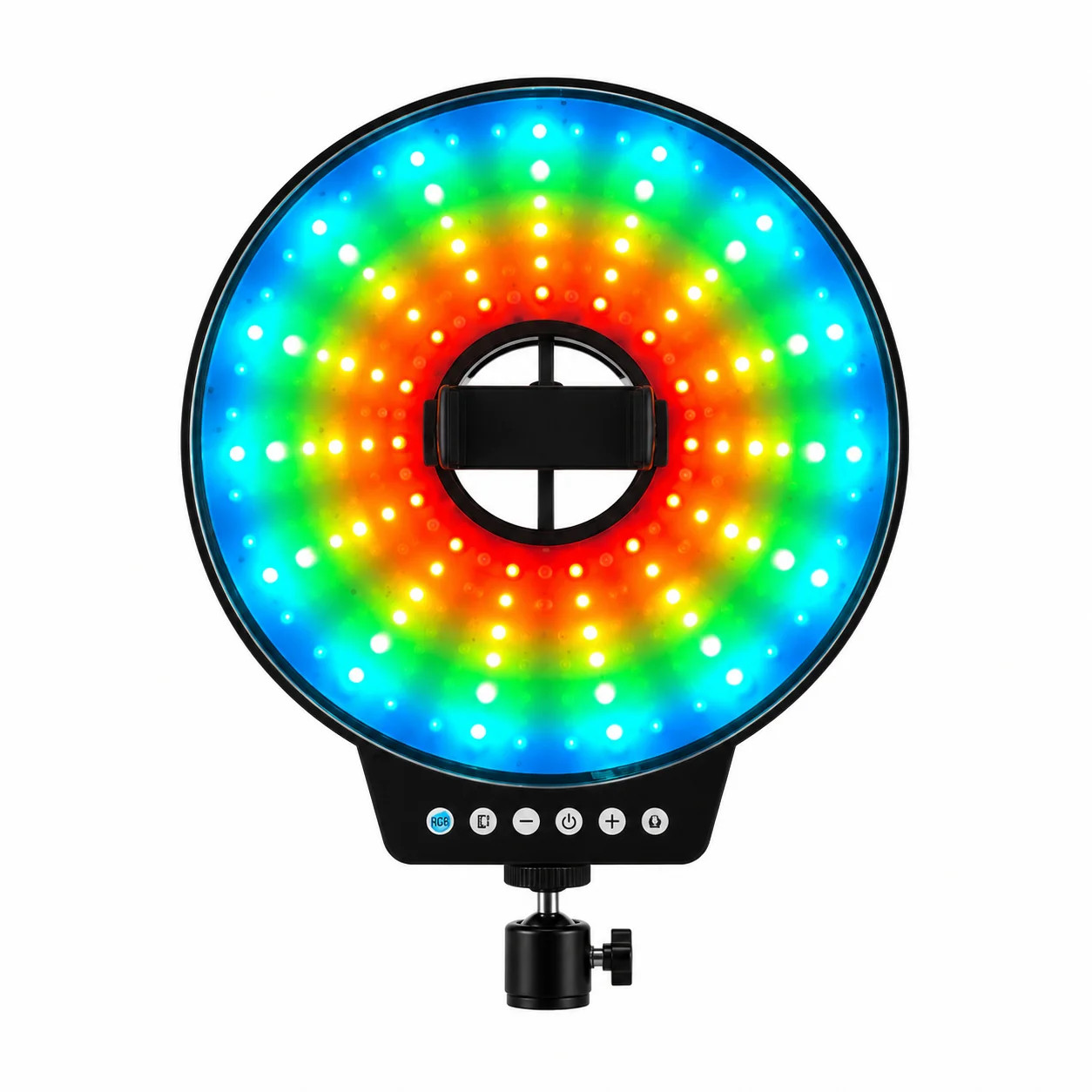 Світлодіодна LED лампа MJ-261 кільцева RGB 26 см з USB підключенням