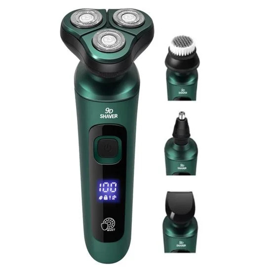 Електробритва 4 в 1 Shaver 9D зелена