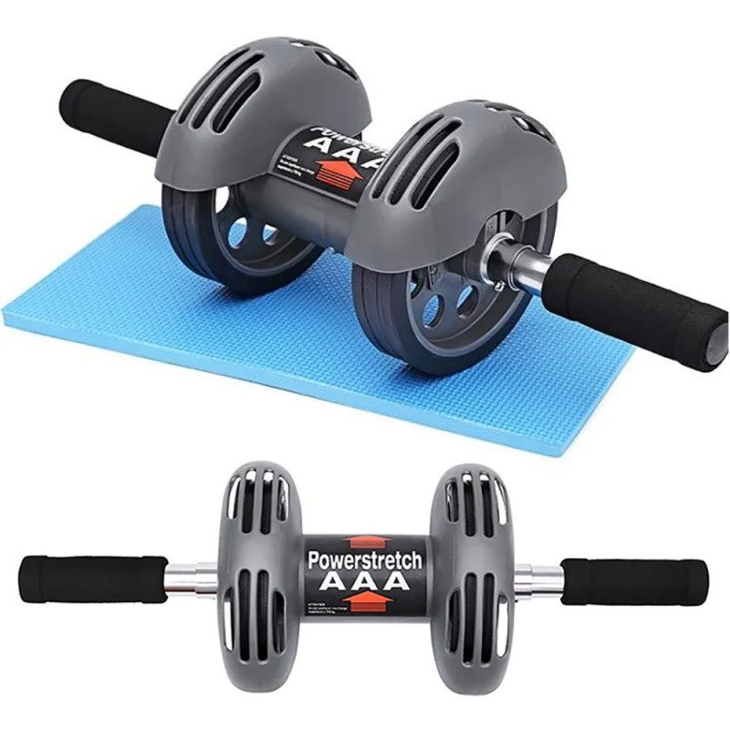 Фитнес колесо Тренажер гимнастический ролик с возвратом Power Stretch Roller Ролик для пресса