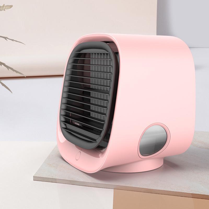 Переносний міні кондиціонер Air Cooler • Охолоджувач з підсвіткою • Портативний мобільний вентилятор