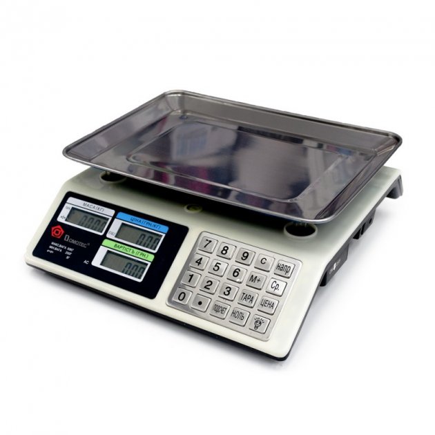Весы торговые DOMOTEC MS-CK982S MB беспроводные аккумуляторные, до 50 кг