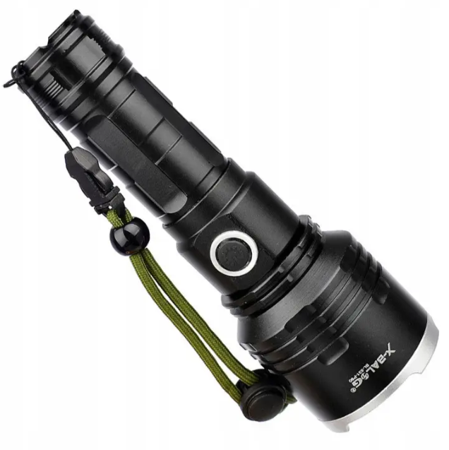 Сверхмощный аккумуляторный фонарь Bailong BL-531-P90 Ударопрочный ручной фонарик