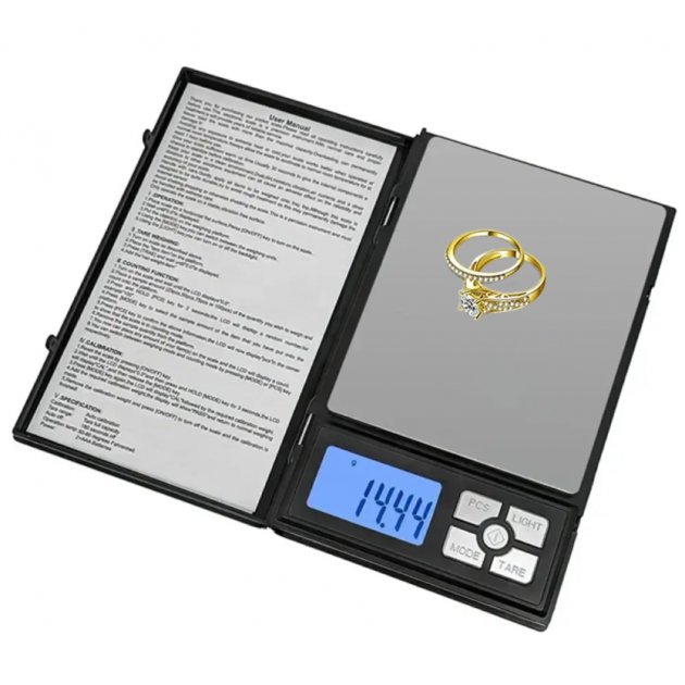 Ювелірні ваги Notebook Series ACS 1108 Кишенькові ваги, 500г/0.01г