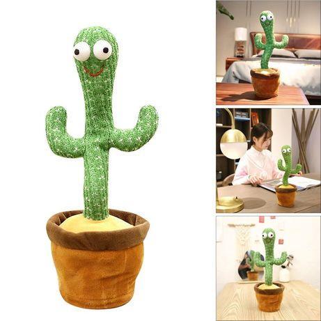 Музична іграшка Танцюючий співаючий кактус Dancing Cactus TikTok з підсвіткою і функцією повторення
