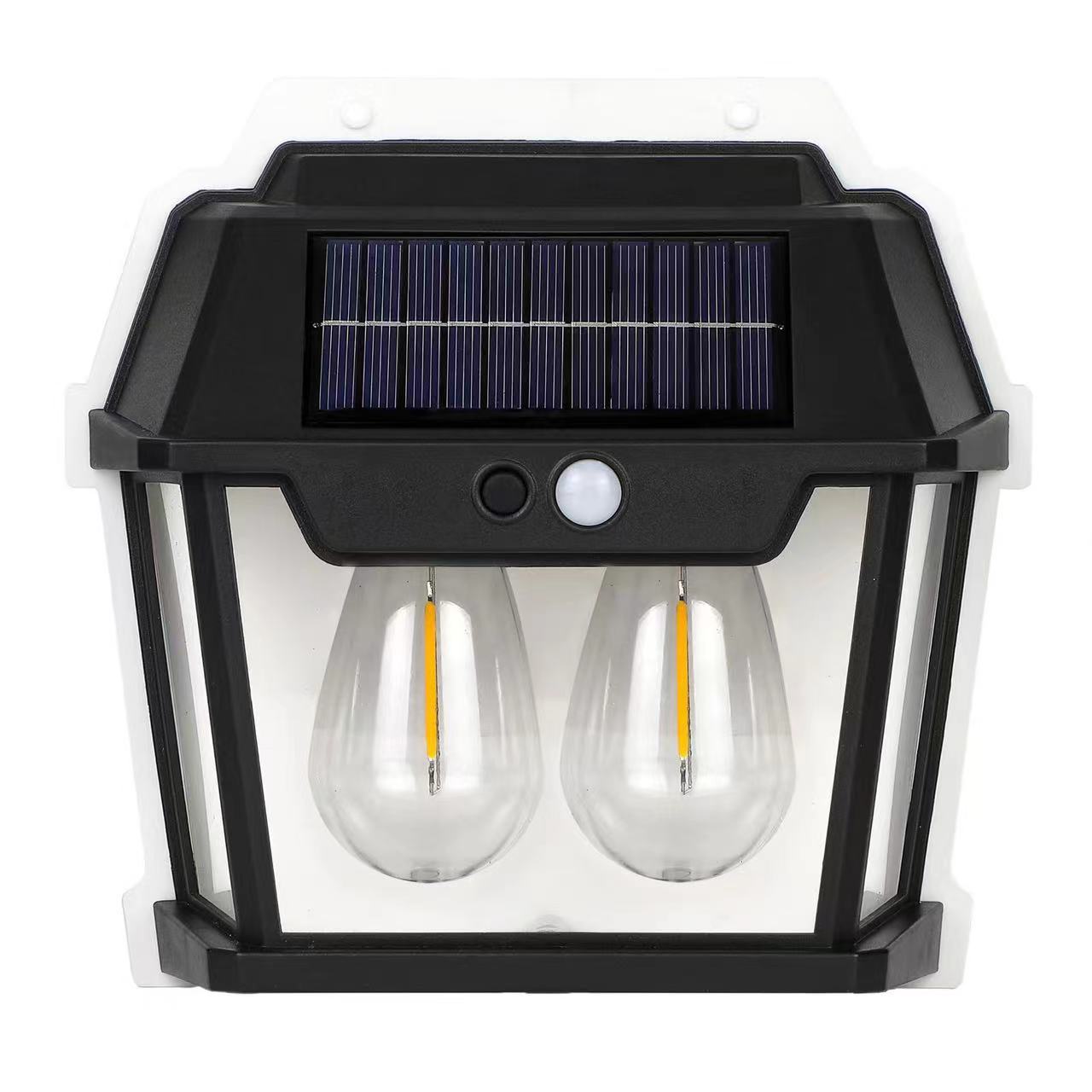 Вуличний ліхтар на сонячній батареї з датчиком руху HW 999-2W Solar Interaction Wall Lamp • Настінний зовнішній світильник