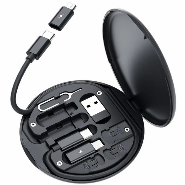 Багатофункціональний набір адаптерів та USB перехідників для телефону · Комплект зарядних кабелів 8 в 1