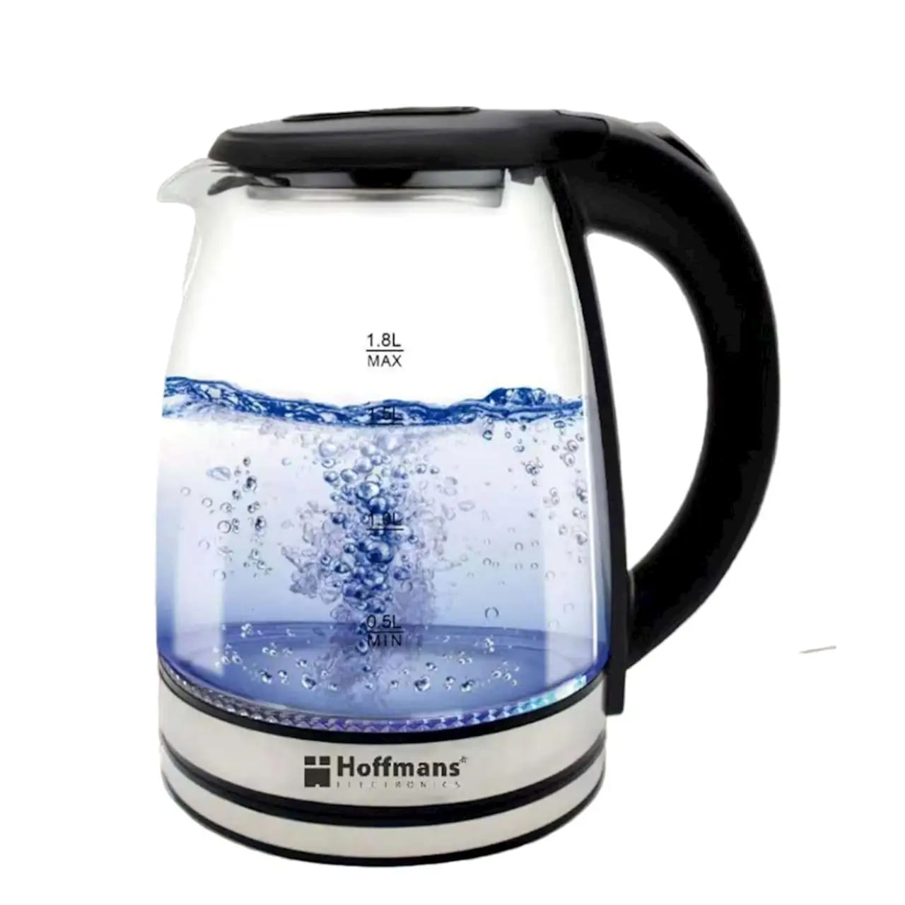 Електрочайник Hoffmans HM-2513 • Скляний чайник 2 л для дому та офісу 1800W