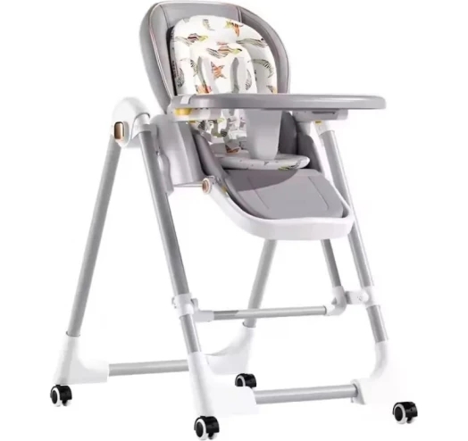 Стільчик-шезлонг для годування BabyChair Z901 з регульованою спинкою та столиком