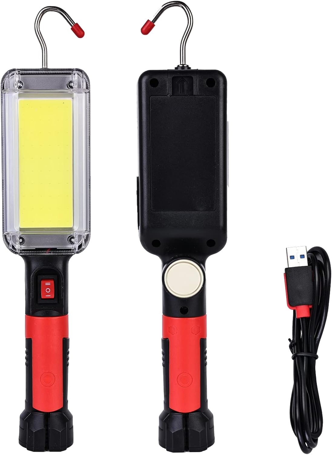 Ліхтар акумуляторний для СТО 20Вт, USB, WOW ZJ-8859 COB з магнітом та гачком 88597