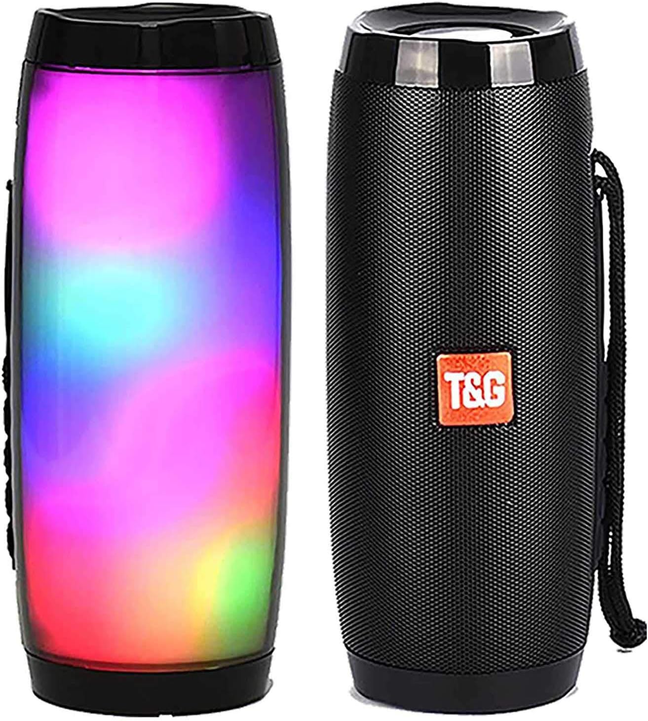 Bluetooth колонка вологостійка TG-157 Pulse з різнокольоровим підсвічуванням