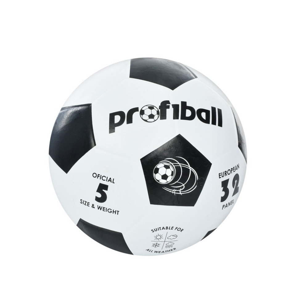 Футбольний м'яч "Profiball" VA 0014-1(Black), розмір № 5 гума