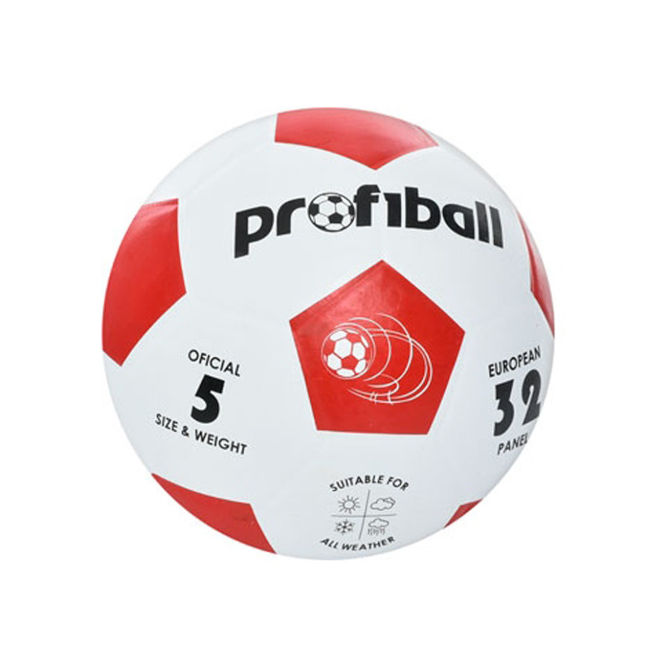 Футбольний м'яч "Profiball" VA 0014-1(Red), розмір № 5 гума